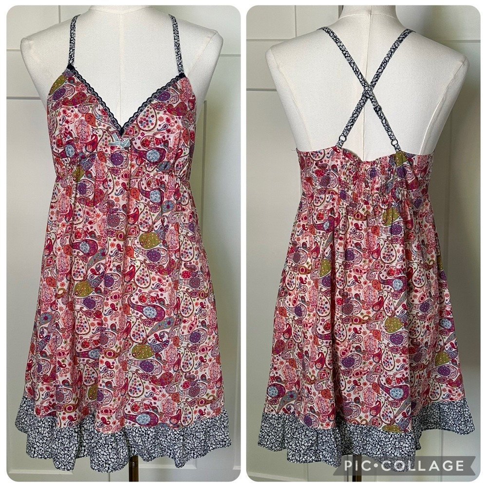 *NWT* Liberty of London Paisley Chemise Dress Women's Medium Y2K